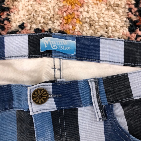 Show Me Your Mumu Berkeley zip up bells in indigo - Picture 9 of 13